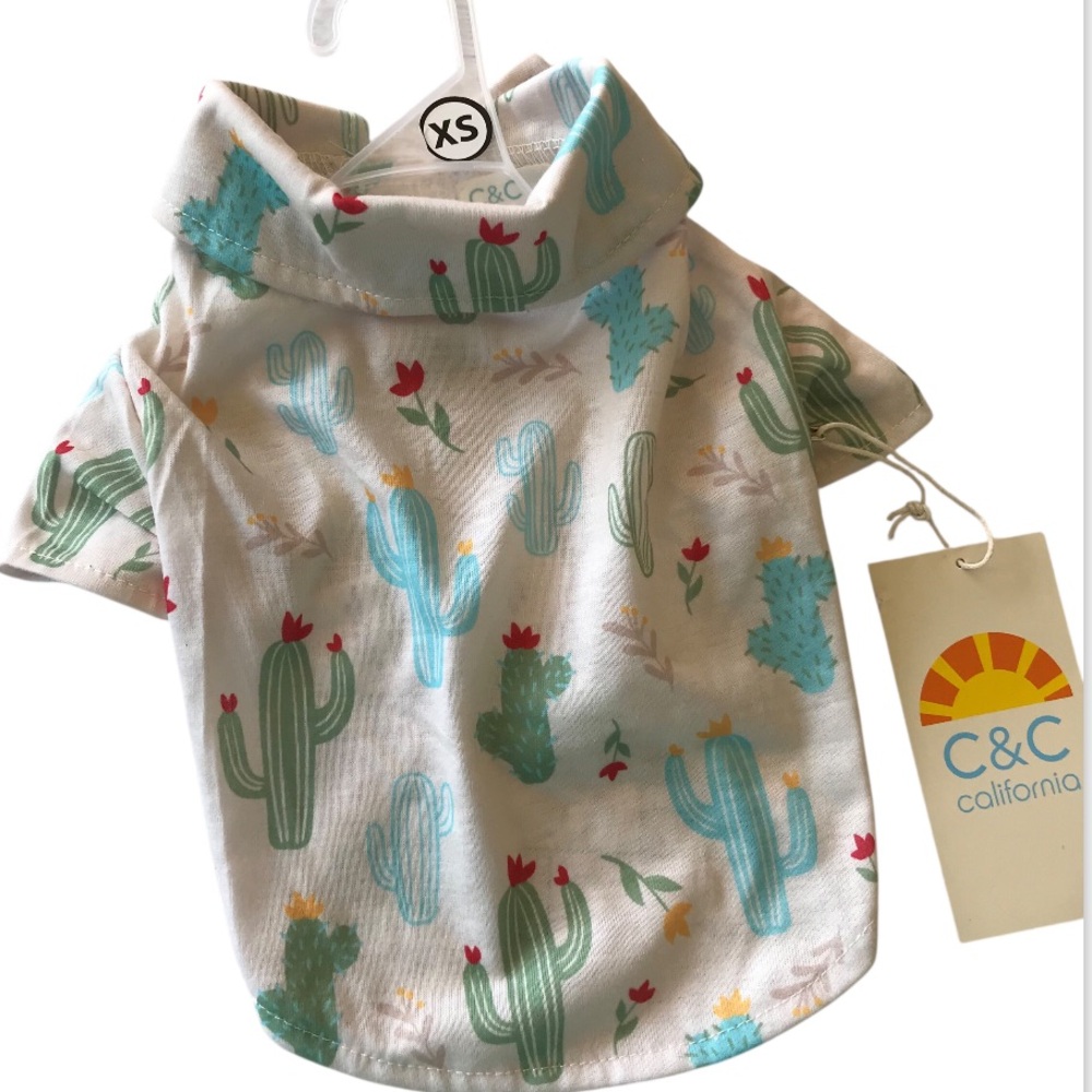 C&C California Cactus Print Dog Shirt